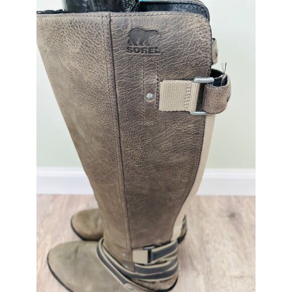 Sorel Lola Leather Tall Boots Size 7, - Picture 5 of 8